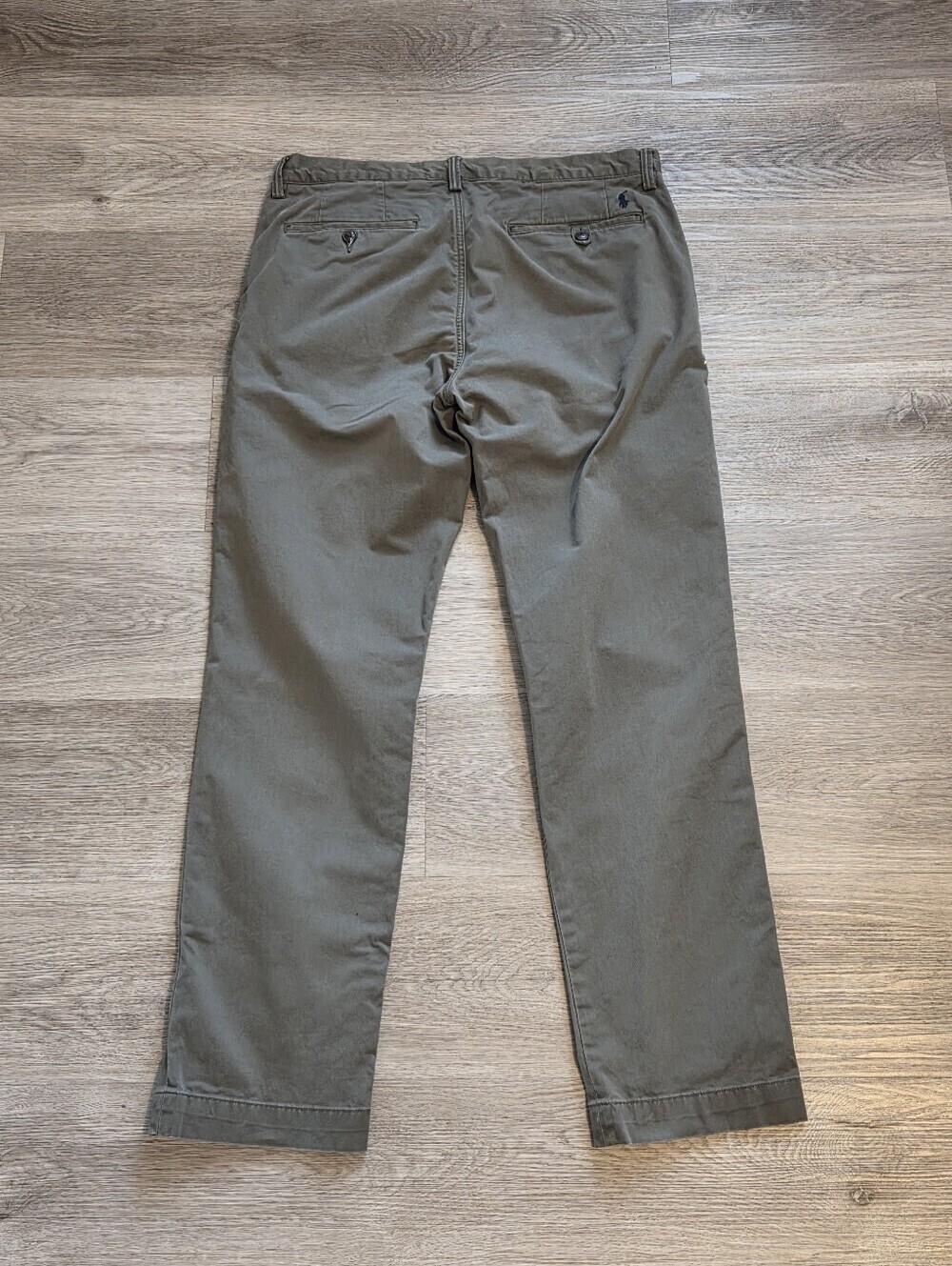 Polo Ralph Lauren, The Polo Chino, Stretch Straight Fit Olive Green Pants Men's - Picture 2 of 11